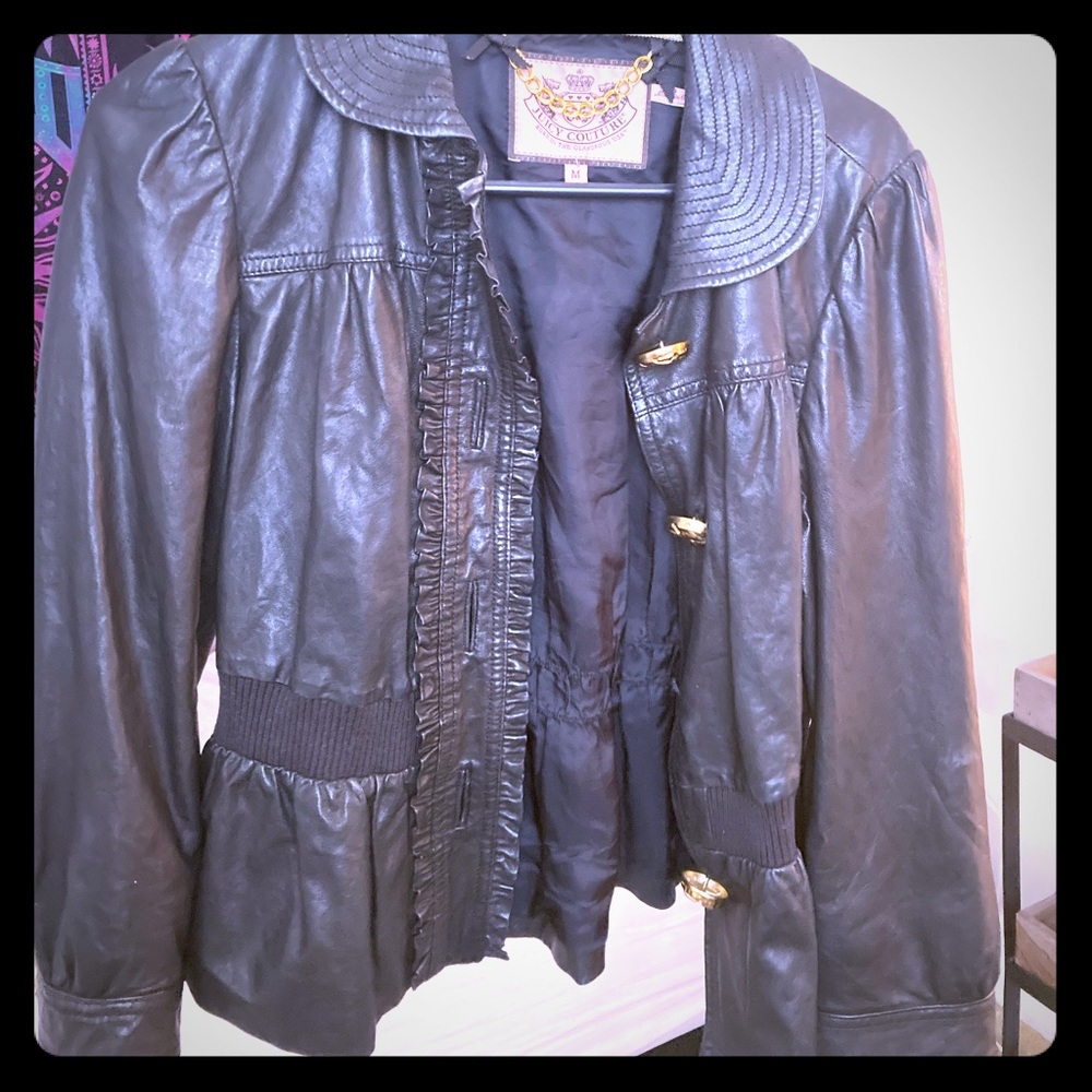 Authentic Juicy Couture Leather Jacket